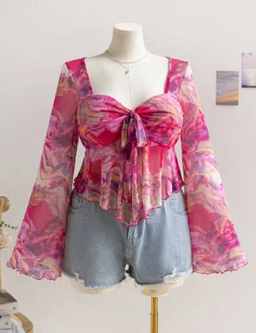 Bluza SHEIN CURVE, mix culori