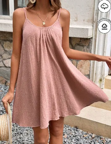 Rochie scurta SHEIN, roz