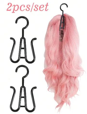 Set umerase pentru peruci 2 bucati SHEIN, negru