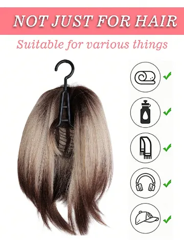 Set umerase pentru peruci 2 bucati SHEIN, negru