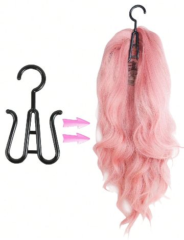 Set umerase pentru peruci 2 bucati SHEIN, negru