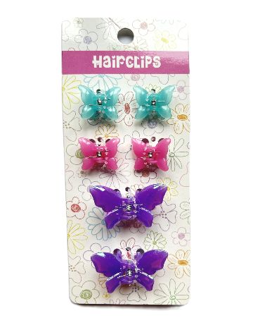 Set clame de par 6 bucati Little Concepts, mix culori