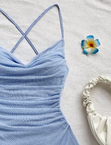 Rochie scurta SHEIN, albastru