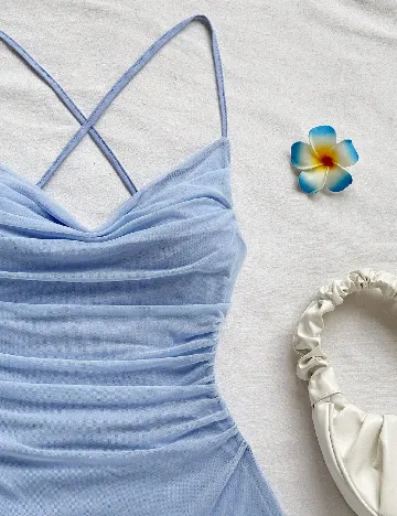 Rochie scurta SHEIN, albastru