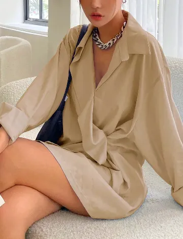 Camasa Oversize Dazy, bej