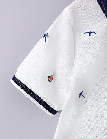 Compleu Shein Kids, bleumarin/alb