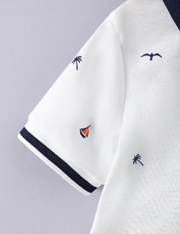 Compleu Shein Kids, bleumarin/alb