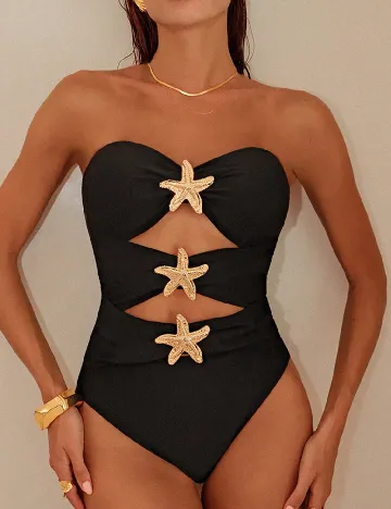 Costum de baie SHEIN, negru