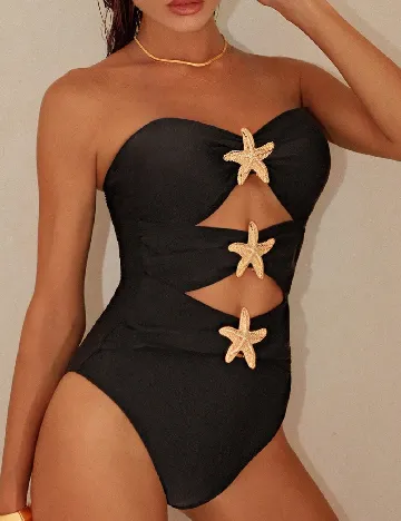 Costum de baie SHEIN, negru