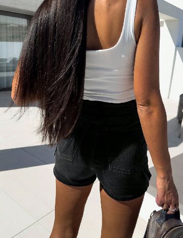 Fusta pantalon SHEIN, negru