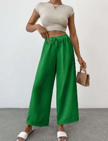 Pantaloni SHEIN, verde