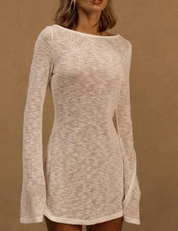 Rochie de plaja Musera, alb