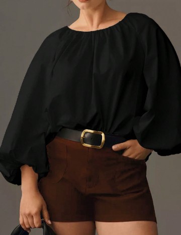 Bluza SHEIN CURVE, negru