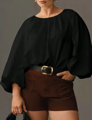 Bluza SHEIN CURVE, negru