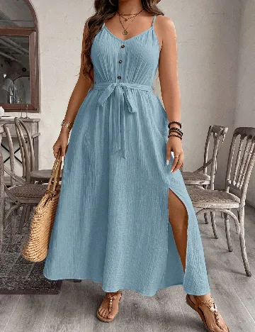 Rochie lunga SHEIN CURVE, albastru