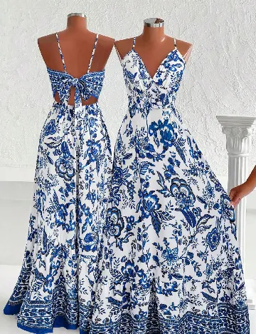 Rochie lunga SHEIN CURVE, albastru