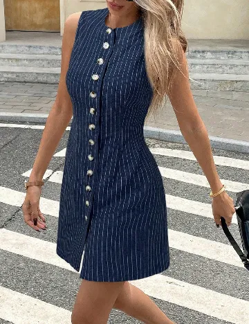 Rochie scurta SHEIN, bleumarin