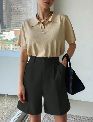 Pantaloni scurti Dazy, negru