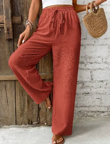 Pantaloni SHEIN, caramiziu