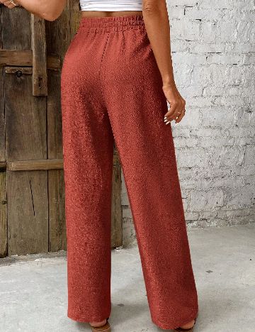 Pantaloni SHEIN, caramiziu