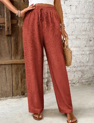 Pantaloni SHEIN, caramiziu