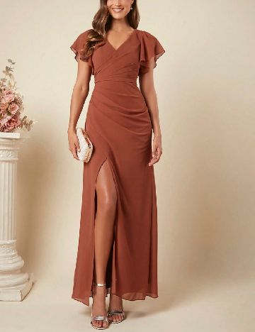 Rochie lunga SHEIN, maro