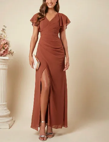 Rochie lunga SHEIN, maro