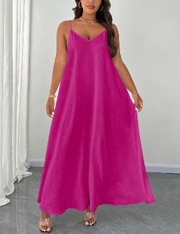 Rochie lunga SHEIN CURVE, roz