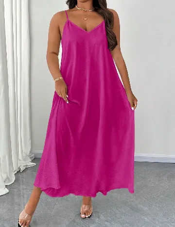 Rochie lunga SHEIN CURVE, roz