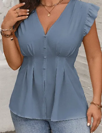 Bluza SHEIN CURVE, albastru