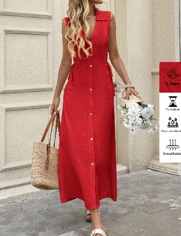 Rochie lunga Emery Rose, rosu