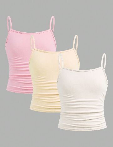 Set Maiouri 3 bucati Shein Kids, mix culori