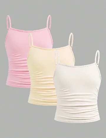 Set Maiouri 3 bucati Shein Kids, mix culori