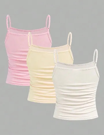 Set Maiouri 3 bucati Shein Kids, mix culori