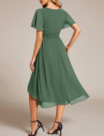 Rochie medie Ever-Pretty, verde