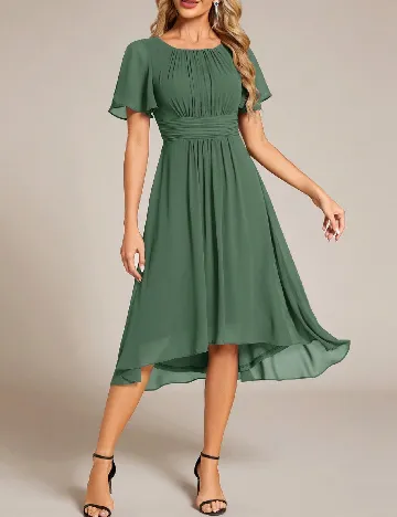 Rochie medie Ever-Pretty, verde