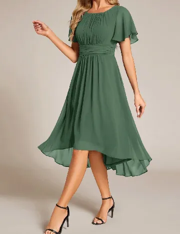 Rochie medie Ever-Pretty, verde