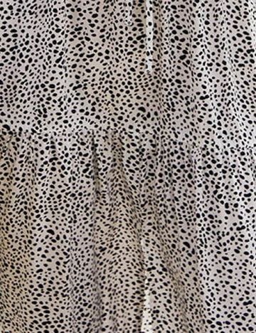 Rochie medie SHEIN, alb/negru