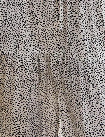 Rochie medie SHEIN, alb/negru