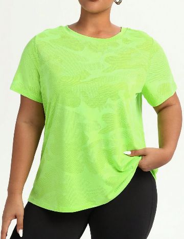 Tricou SHEIN CURVE, verde