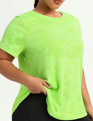 Tricou SHEIN CURVE, verde
