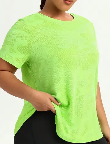 Tricou SHEIN CURVE, verde