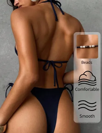 Costum de baie SHEIN, bleumarin