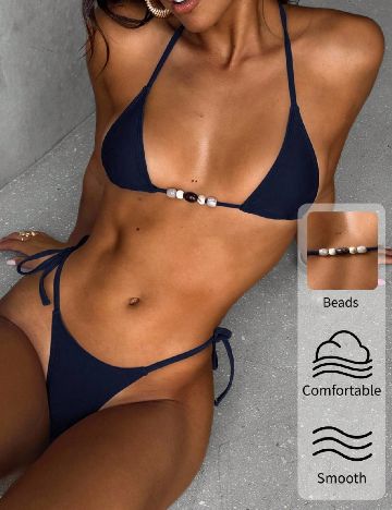 Costum de baie SHEIN, bleumarin