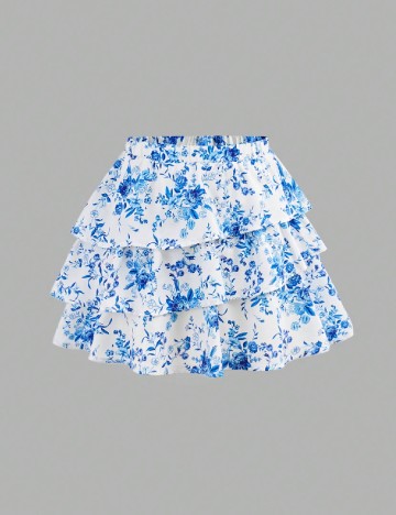 Compleu Shein Kids, alb/albastru