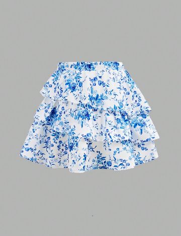 Compleu Shein Kids, alb/albastru