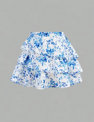 Compleu Shein Kids, alb/albastru