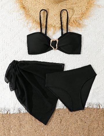 Costum de baie Shein Kids, negru