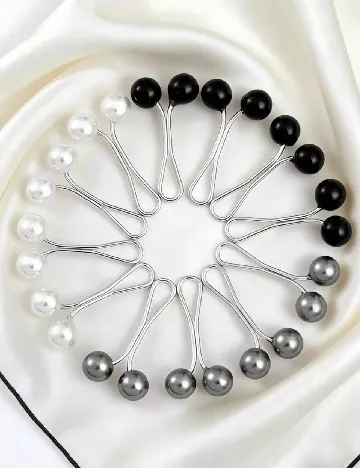 Set agrafe, 12 bucati SHEIN, mix culori