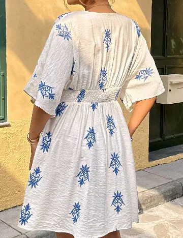 Rochie scurta SHEIN CURVE, alb